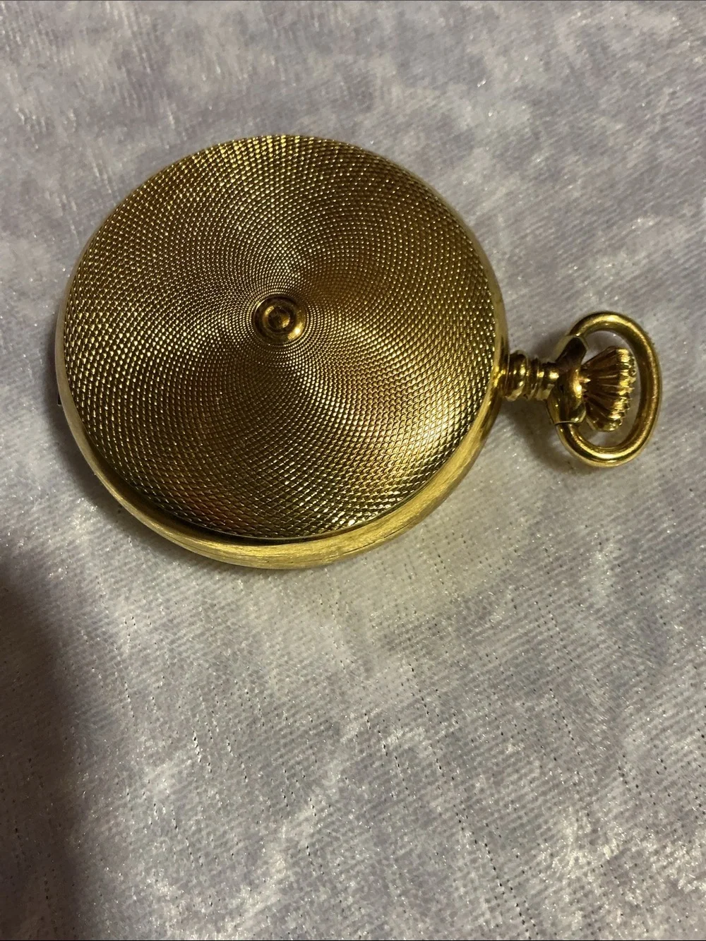 Gold - toned Pocket Watch with Roman Dial